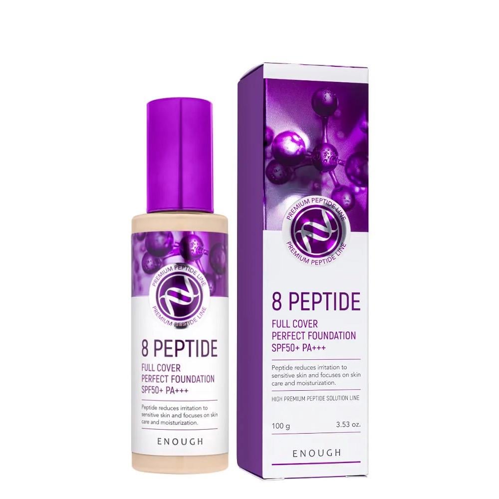 Тональный крем с пептидами Enough 8 Peptide Full Cover Perfect Foundation SPF50+ PA+++ 100 мл №23 (2686754752)
