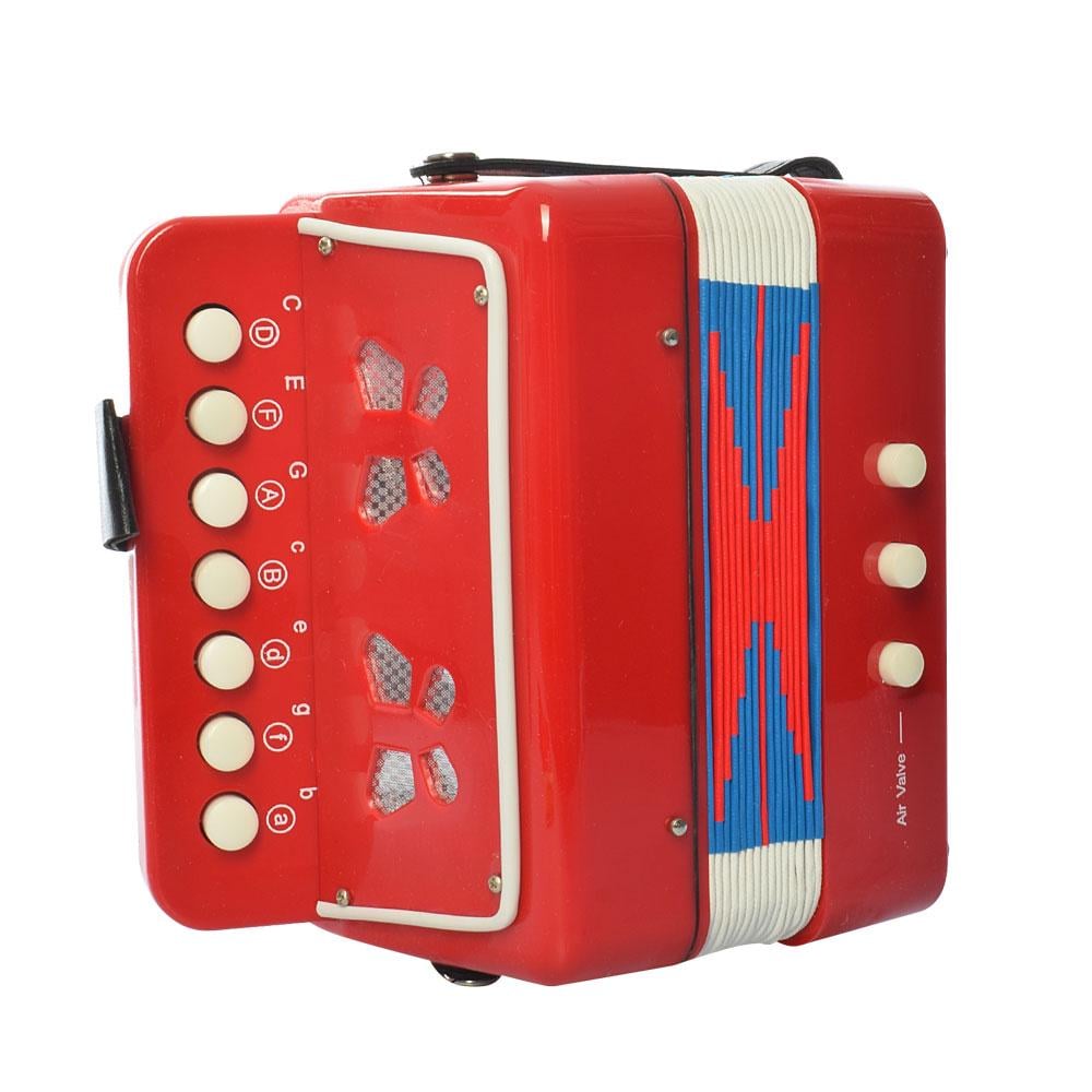 Гармошка Крокодил Гена 18 см Червоний