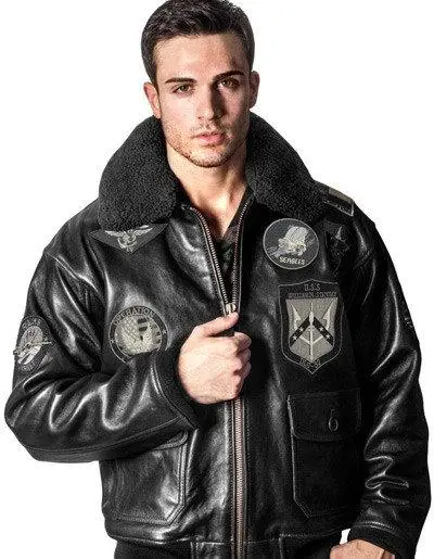 Куртка шкіряна Top Gun Offical Signature Series Jacket 2XL Black (TopGunBL2XL) - фото 3