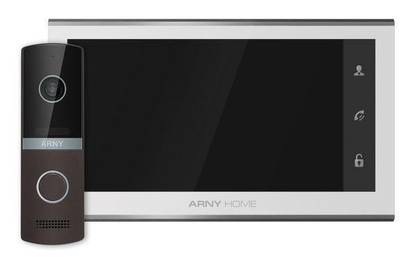 Комплект видеодомофона ARNY AVD-7323A WiFi Белый/Коричневый (133178)