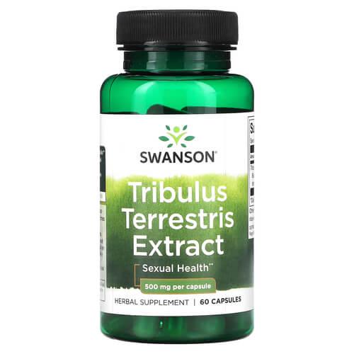 Трибулус Swanson Tribulus Terrestris Extract 500 мг 60 капс. (SWH179)