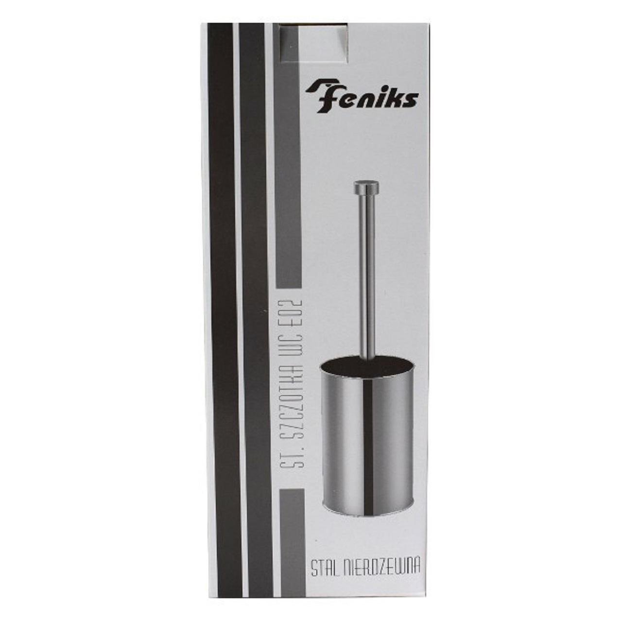 Йоржик для унітазу Feniks WC ЕО2 з відкритим верхом нержавіюча сталь (00135) - фото 2 Йоржик для унітазу Feniks WC ЕО2 з відкритим верхом нержавіюча сталь (00135) - фото 2