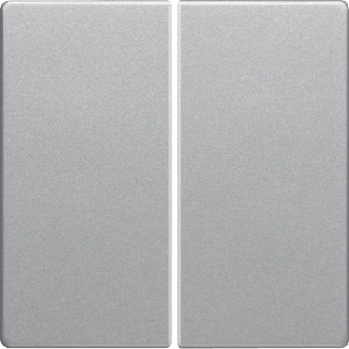 Панель лицевая Berker Q.1/Q.3/Q.7 для двойного выключателя Алюминий (16236084)