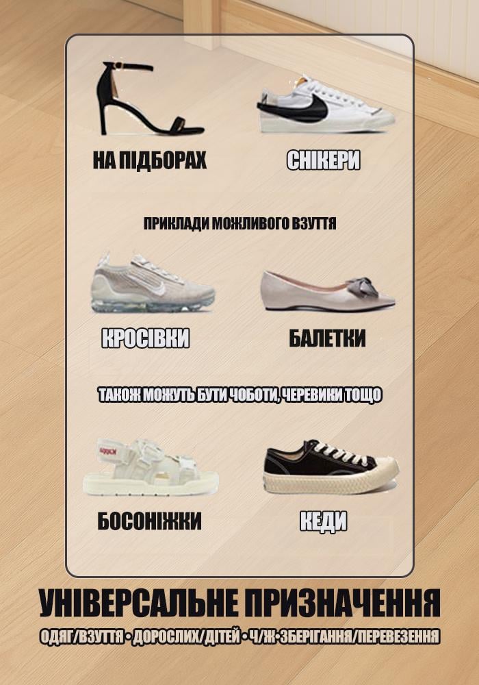 Органайзер-ящик для хранения и перевозки обуви/вещей/одежды/белья 27 л Белый (PRSSUM-27L-1369) - фото 2 Органайзер-ящик для хранения и перевозки обуви/вещей/одежды/белья 27 л Белый (PRSSUM-27L-1369) - фото 2