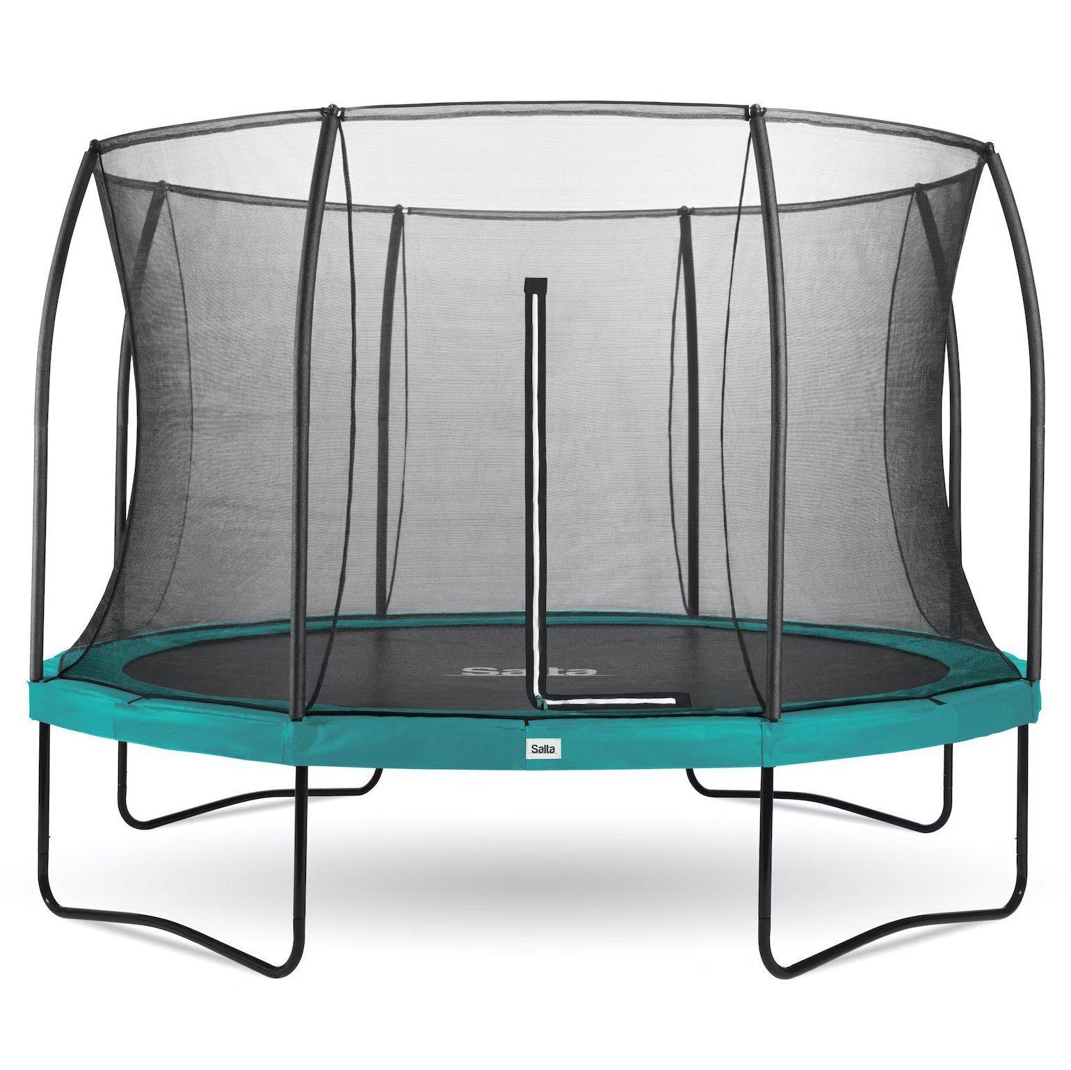 Батут для дому Salta Comfort Edition 5076G із захисною сіткою максимальна вага 120 кг круглий 366 см Чорний/Зелений (0c87bd3a)