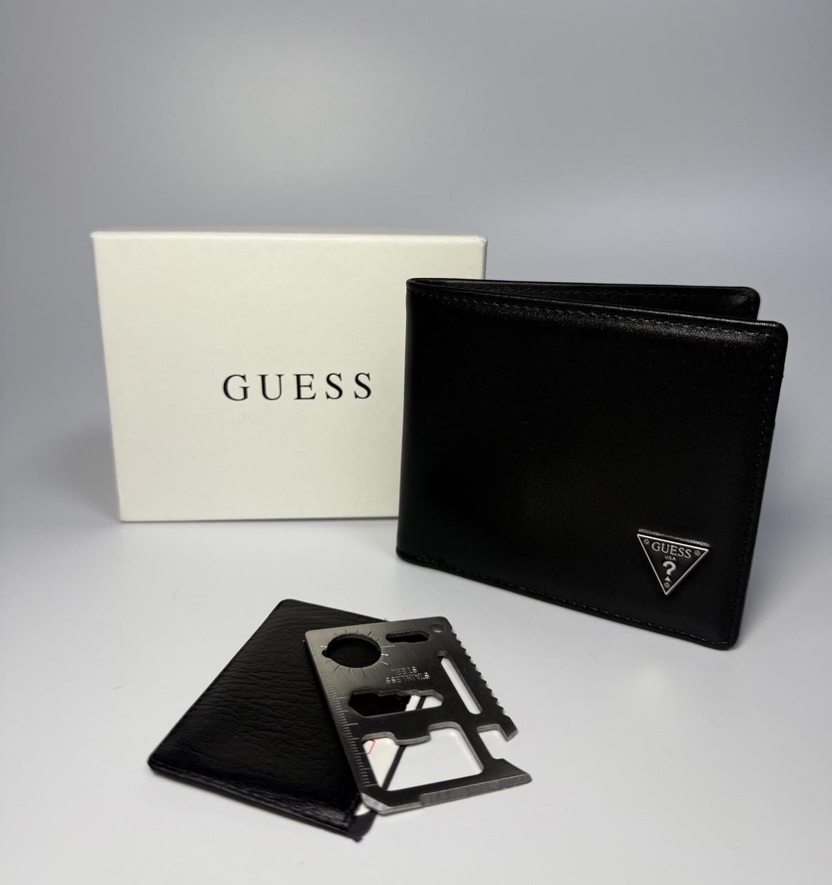 Кошелек мужской Guess Черный - фото 7