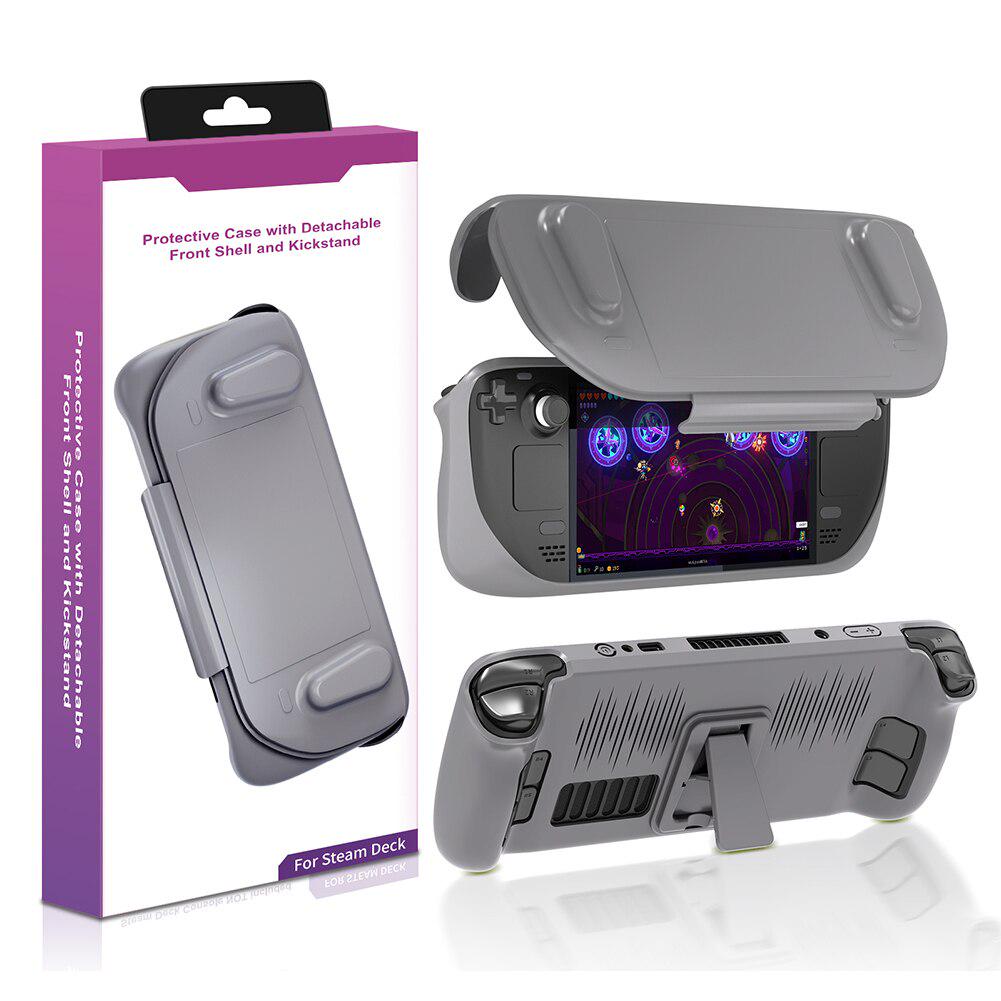 Защитный чехол с крышкой пластиковый для Steam Deck Grey (ACS-PPZCWKFSDgrey) - фото 2