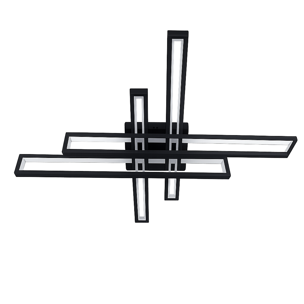 Люстра светодиодная геометрическая Sneha 212 Вт с пультом димер 3 режима света Черный (99540077285/2+2) Люстра светодиодная геометрическая Sneha 212 Вт с пультом димер 3 режима света Черный (99540077285/2+2)