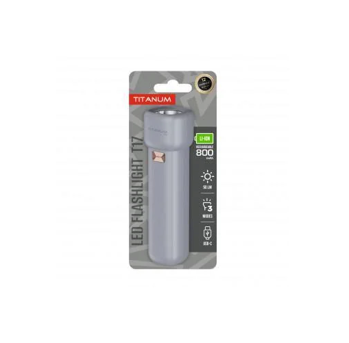 Светодиодный фонарь TITANUM TLF-T17 50Lm Gray