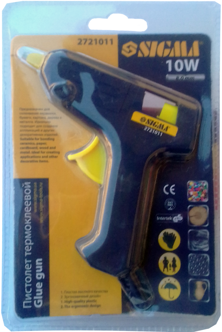 Пистолет клеевой Sigma 8 мм 10 Вт (2721011)