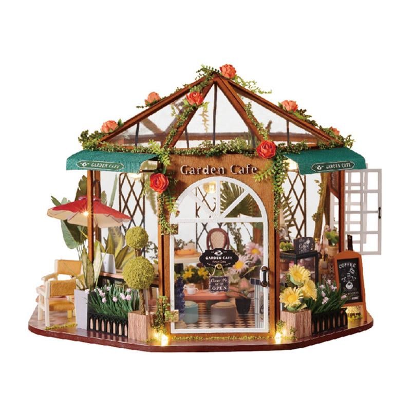 Кукольный дом конструктор DIY Cute Room GD-001-B Garden Cafe