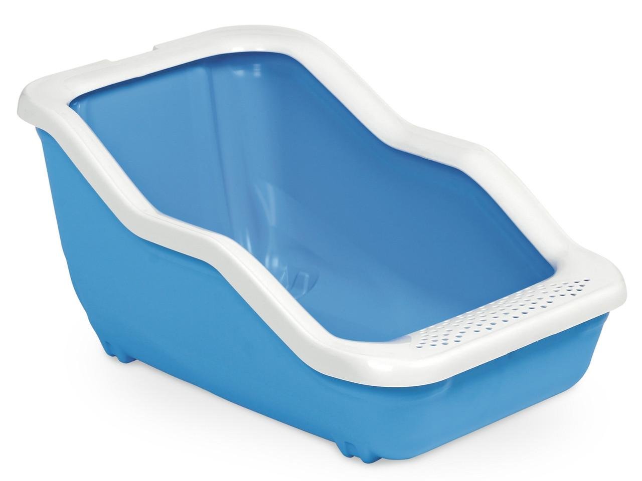 Туалет для кошек MPS NETTA OPEN с рамкой 54х39х29 см Blue (1130202723)