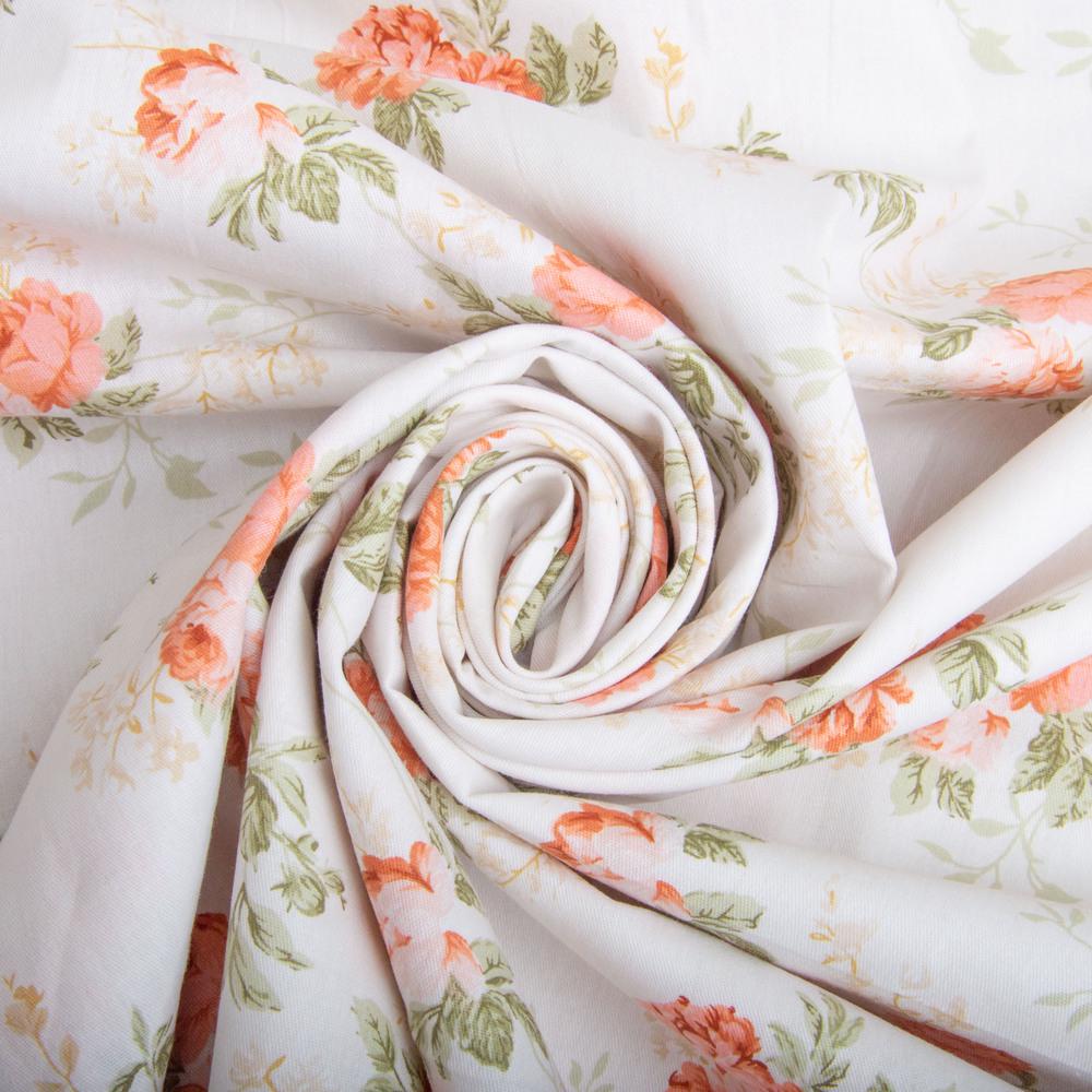 Ткань хлопок сатин для постельного белья ВТ-404-A 120 гр/м2 Шиповник (26808)