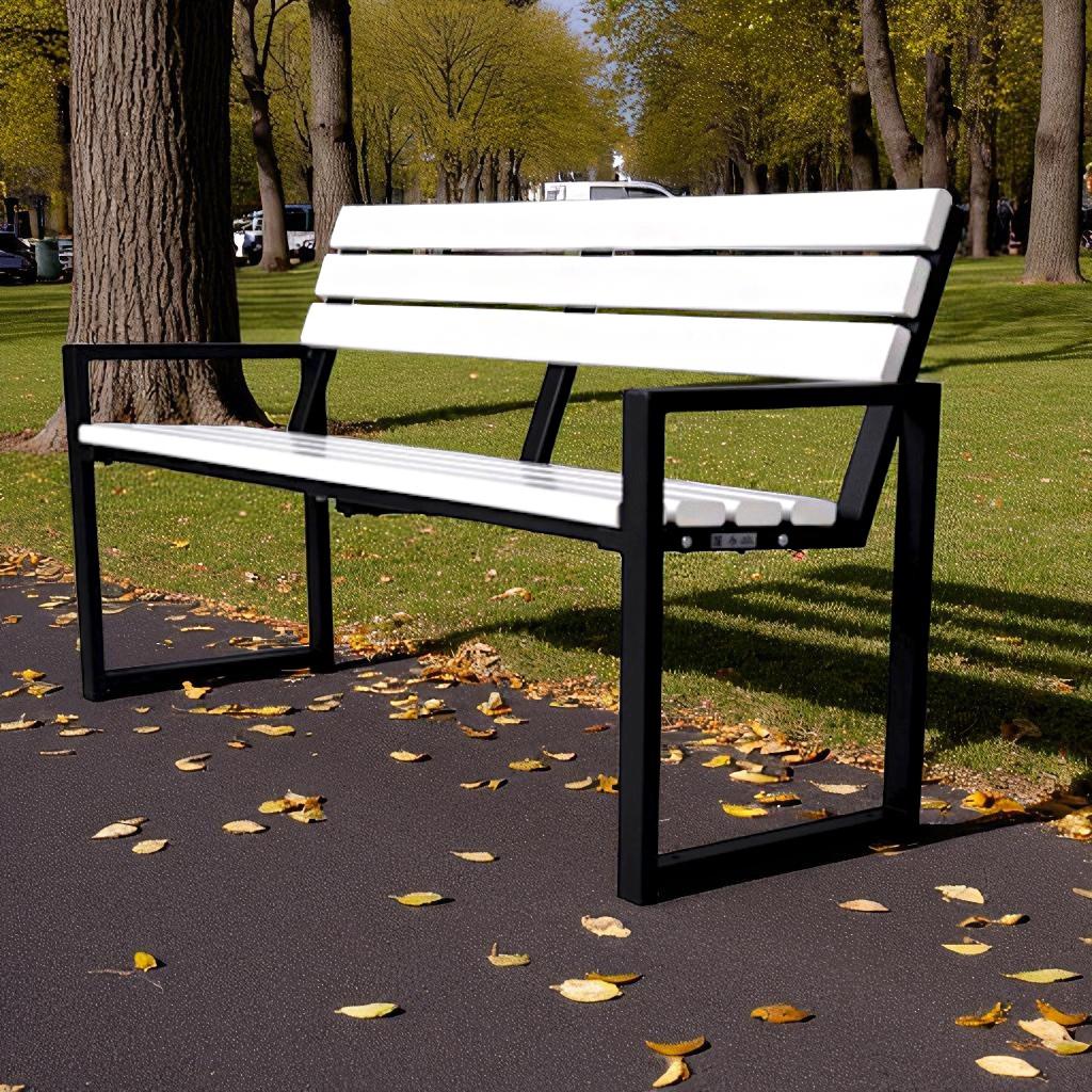 Лавка садова ТОБІ ШО модерн люкс ПВХ 1614х838х545 мм Біло-чорний - фото 1 Лавка садова ТОБІ ШО модерн люкс ПВХ 1614х838х545 мм Біло-чорний - фото 1