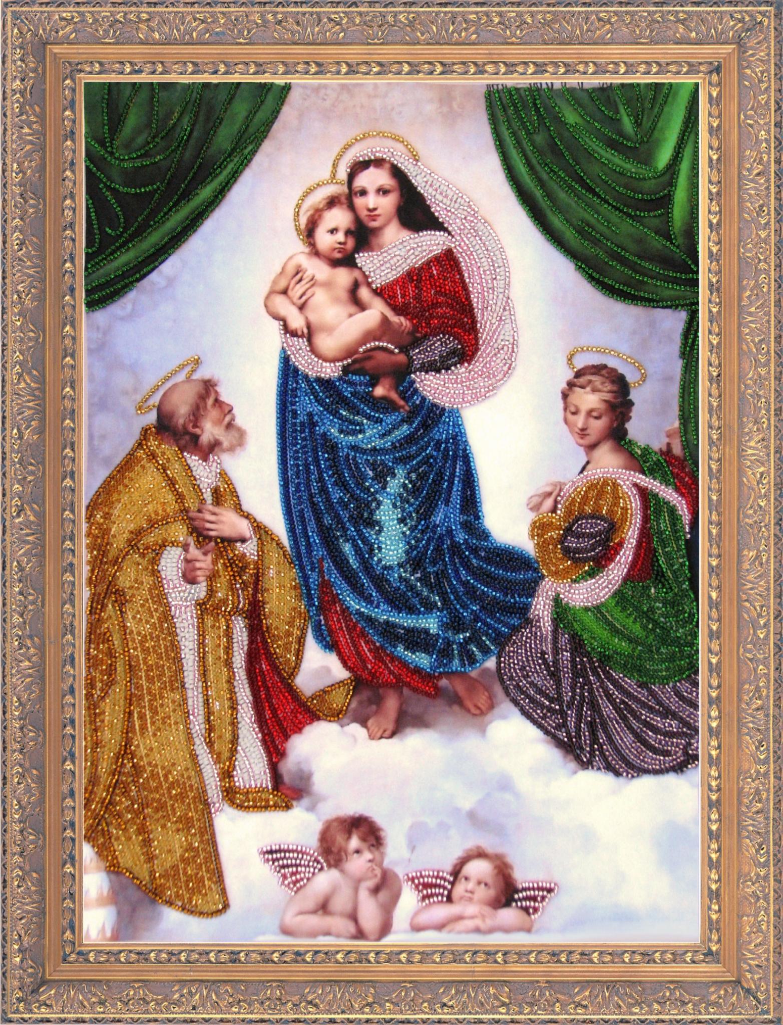 Набір для вишивання бісером BUTTERFLY 485 Сикстинська Мадонна 36х26 см (485)