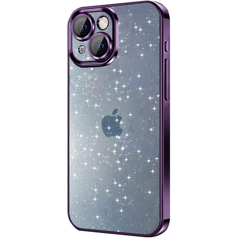 Противоударный чехол TPU+PC Glittershine для Apple iPhone 14 (6.1") Purple