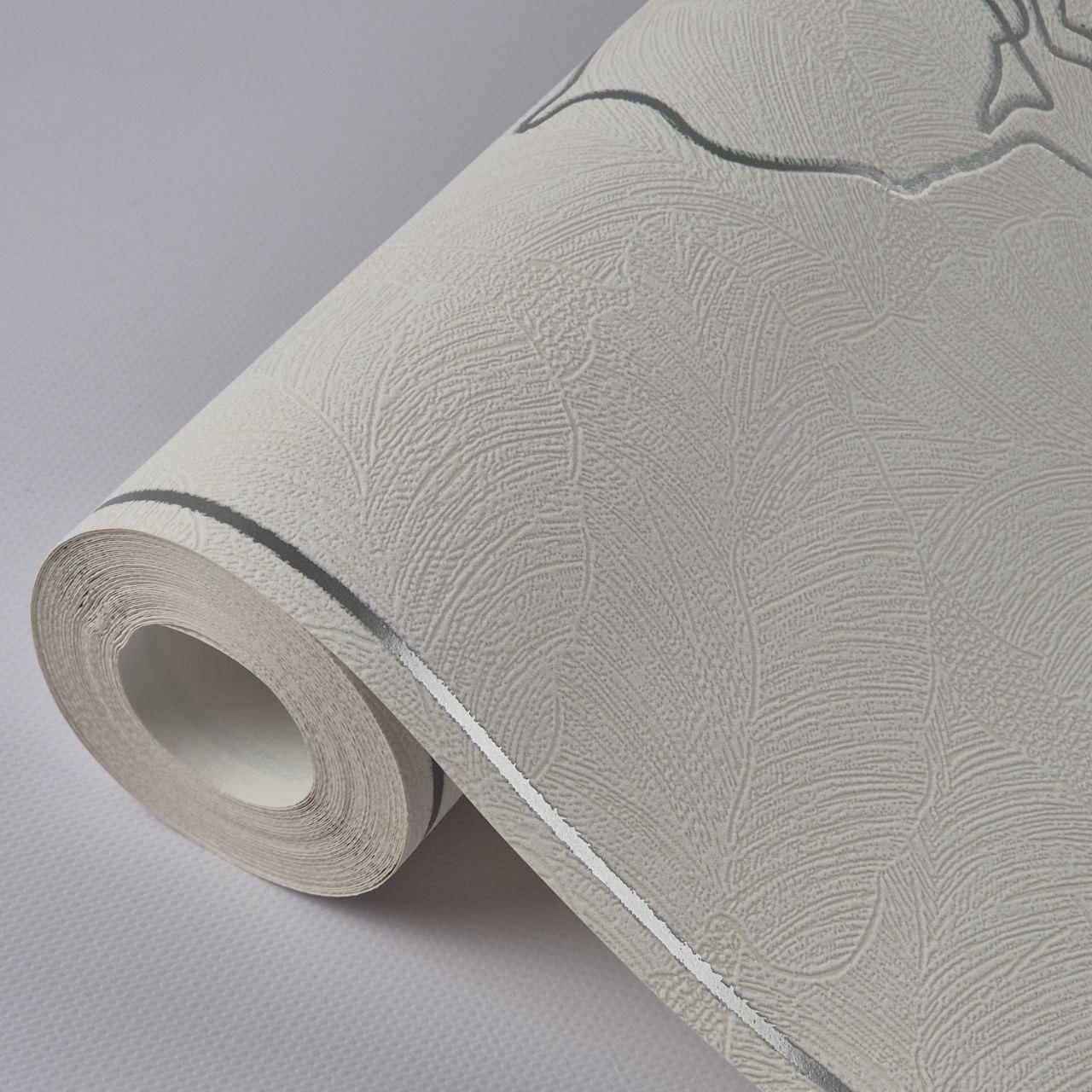 Шпалери вінілові Marburg на флізеліні 57947 0,53х10,05 м Молочний з сірим (29823989) - фото 5 Шпалери вінілові Marburg на флізеліні 57947 0,53х10,05 м Молочний з сірим (29823989) - фото 5