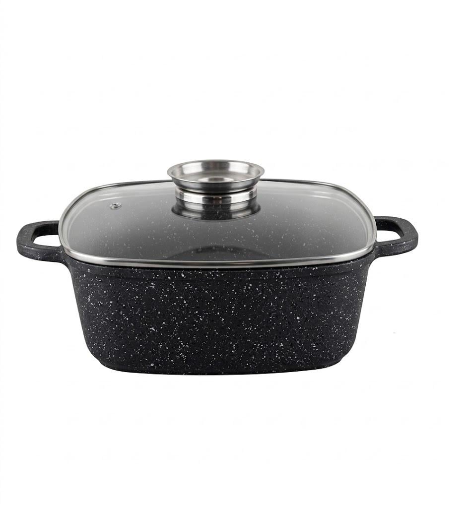 Кастрюля Kamille 6.5 л из литого алюминия с антипригарным покрытием (КМ-4447)