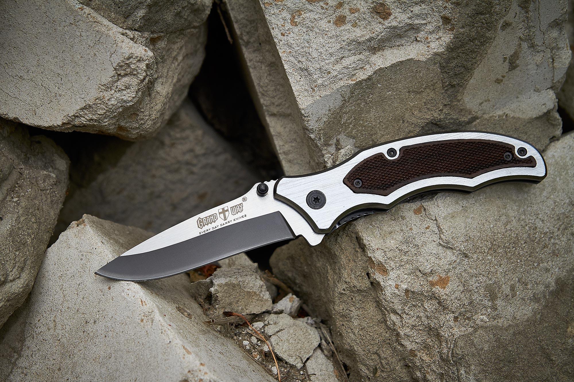 Нож охотничий складной туристический Grand Way 85 мм (E-22) - фото 3