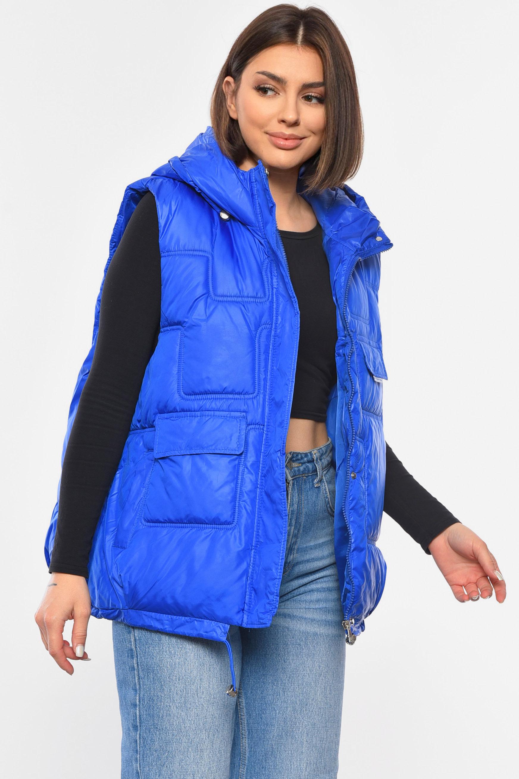 Жилетка женская L Синий (192460) - фото 2