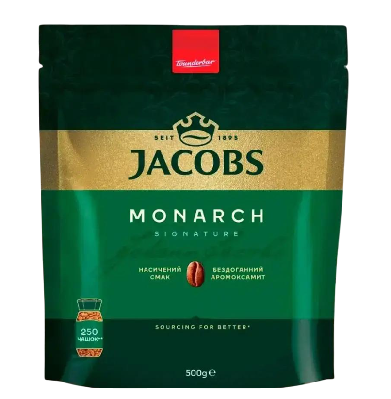 Кава розчинна Jacobs Monarch 500 г (28080605)