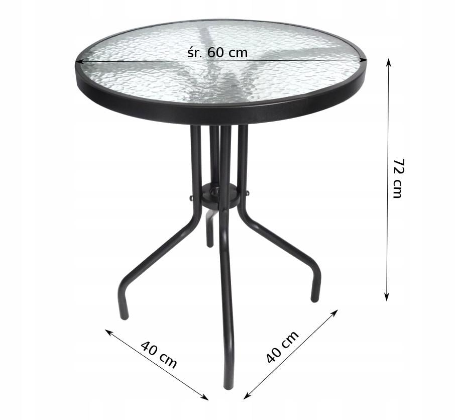Стол садовый KONTRAST MAJORKA FI60 круглый (2616427279) - фото 2