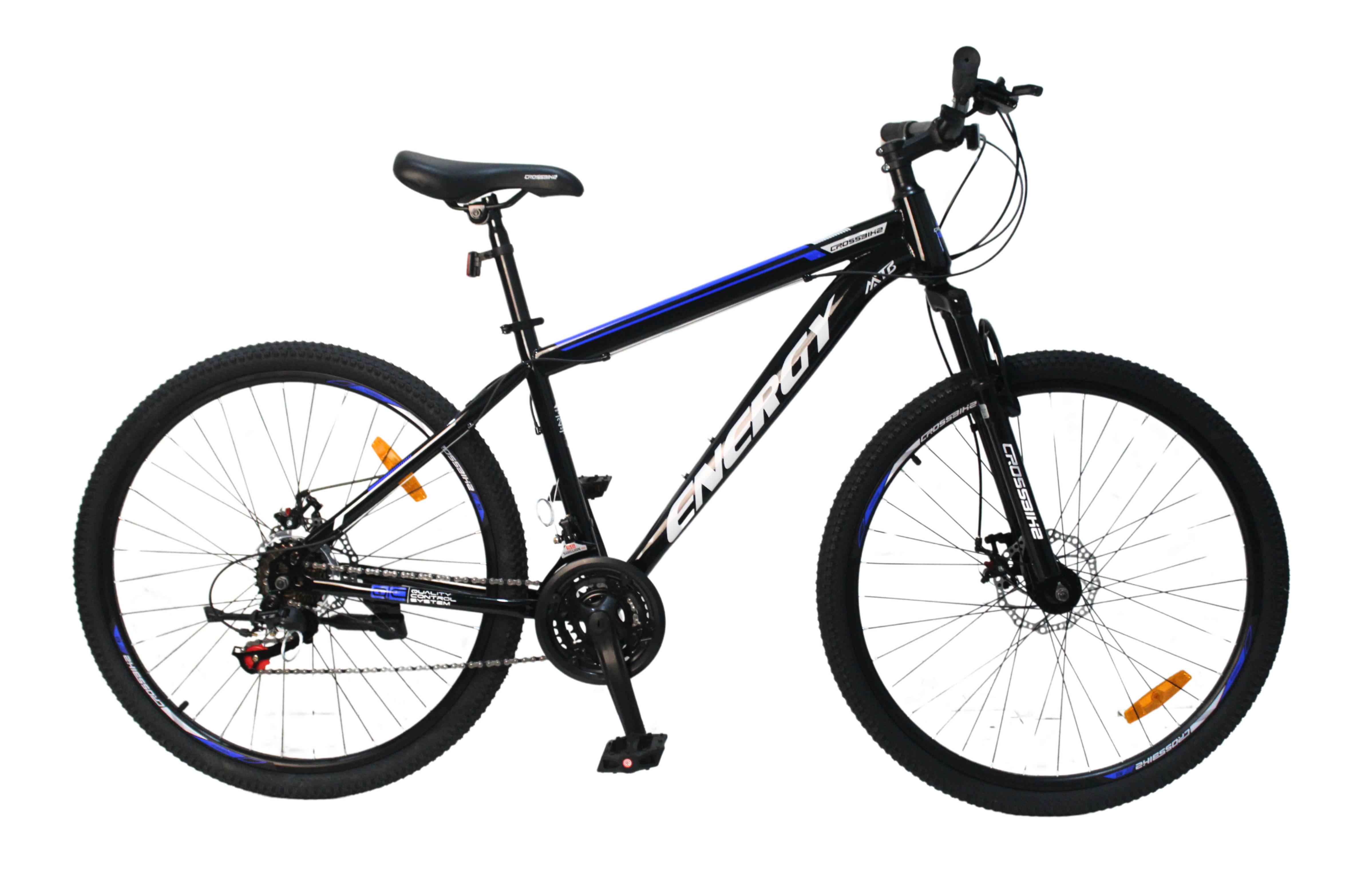 Велосипед CrossBike Energy 27,5" 17" Черно-синий Велосипед CrossBike Energy 27,5" 17" Черно-синий