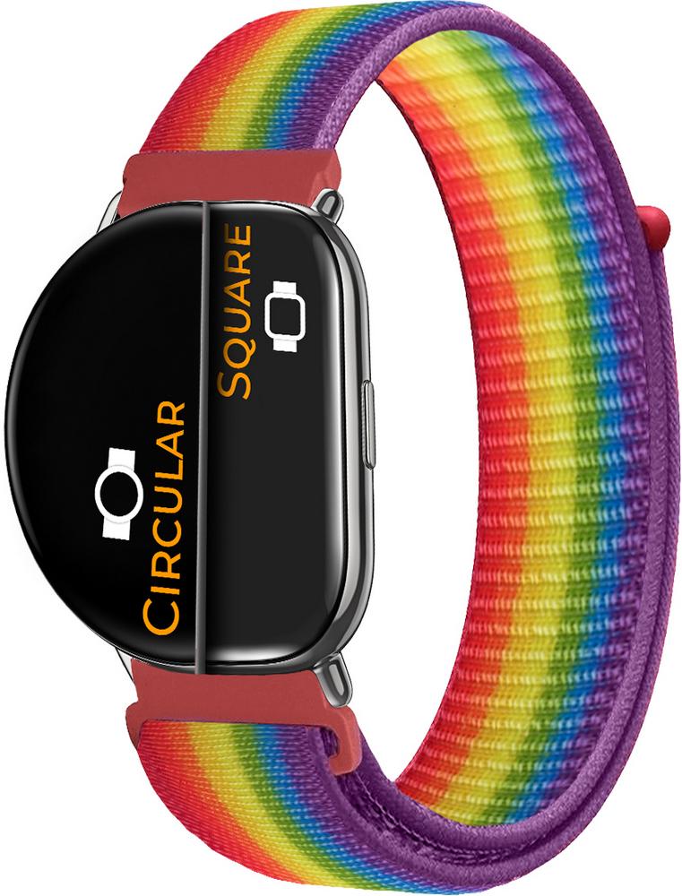 Ремешок нейлоновый Sport Loop для ZEPP E Square/Circular Rainbow (16134-6B) Ремешок нейлоновый Sport Loop для ZEPP E Square/Circular Rainbow (16134-6B)