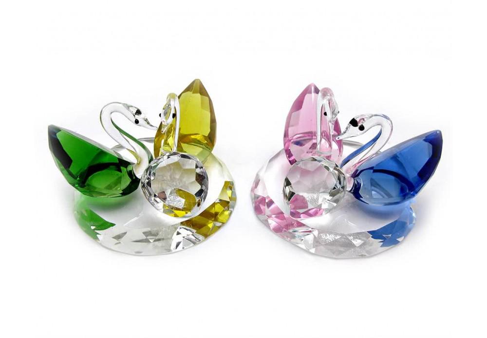 Статуетка Лебеді кришталеві 2 шт. 5,5х8х7,5 см (18822)