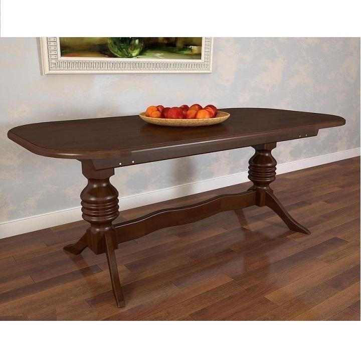 Стол кухонный раскладной Мікс Меблі Буковель 100x200 ( 40 40) см натуральное дерево/МДФ Орех - фото 3 Стол кухонный раскладной Мікс Меблі Буковель 100x200 ( 40 40) см натуральное дерево/МДФ Орех - фото 3