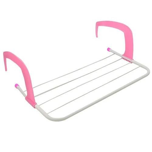 Сушилка для белья навесная Fold Clothes Shelf Розовый (42904-_226) - фото 1