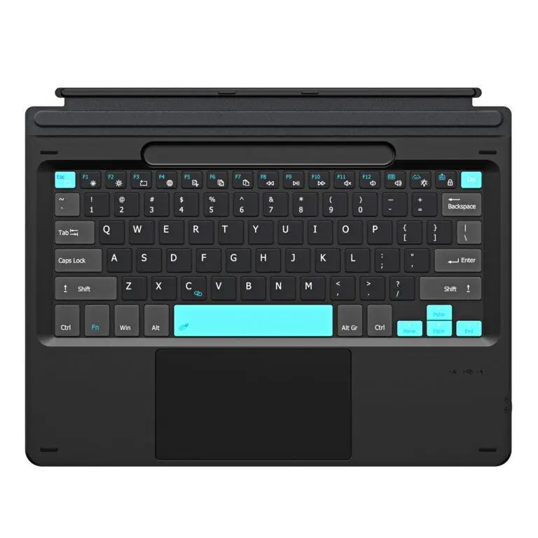 Клавиатура беспроводная Bluetooth Dux Ducis для планшета Microsoft Surface Pro 11/10/9/8/X Color-Blocked Keys Black (6971824154665)