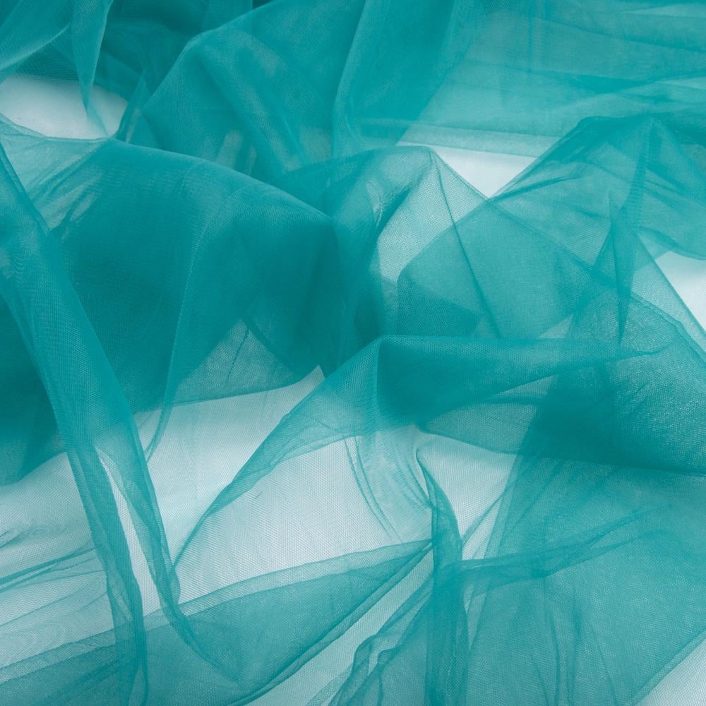 Тканина фатин V-H35 євро 3,0 м Темна бірюза (23706) - фото 3 Тканина фатин V-H35 євро 3,0 м Темна бірюза (23706) - фото 3