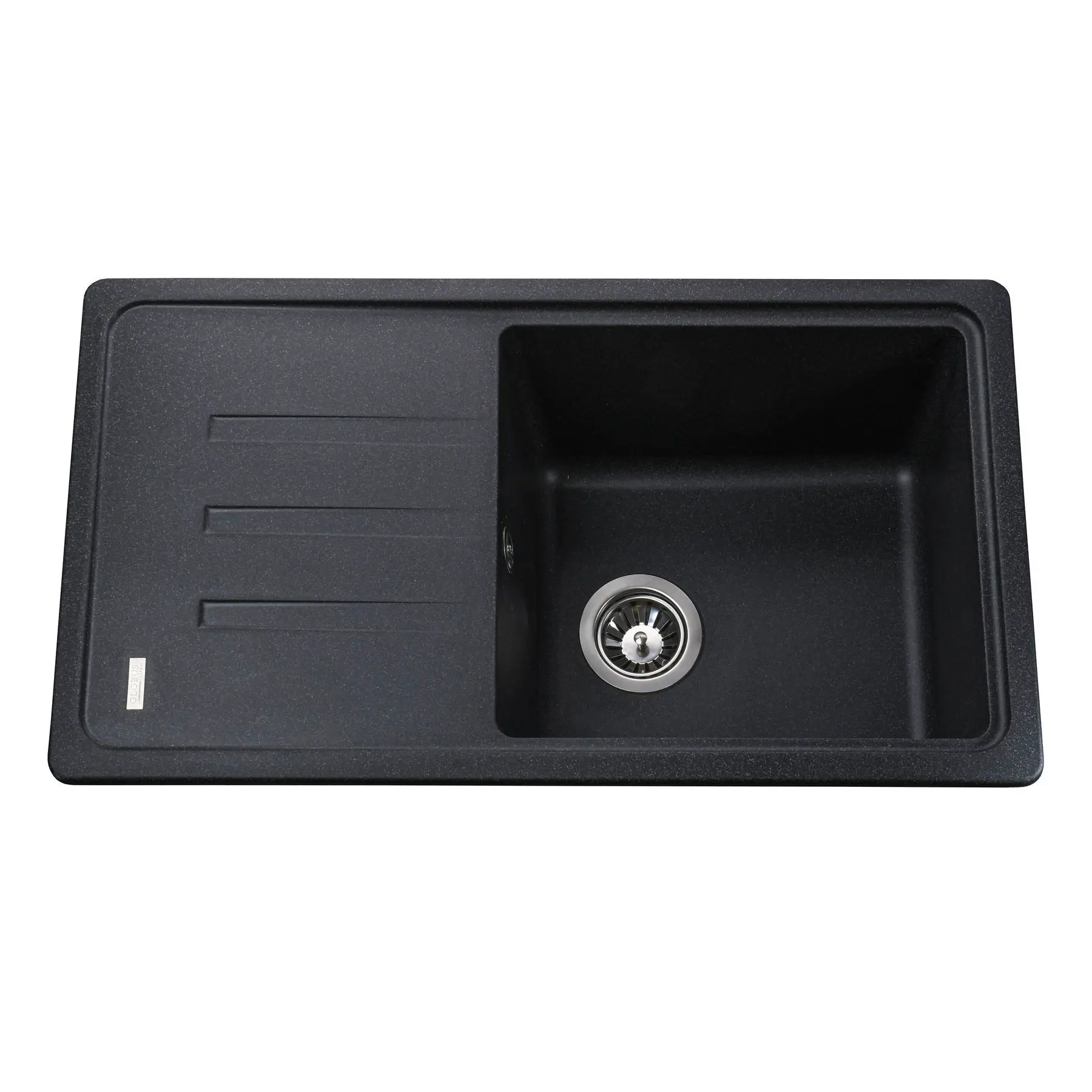 Мойка для кухни гранитная Globus Lux LUGANO А0001 780x435 мм Графитовый (000008848)