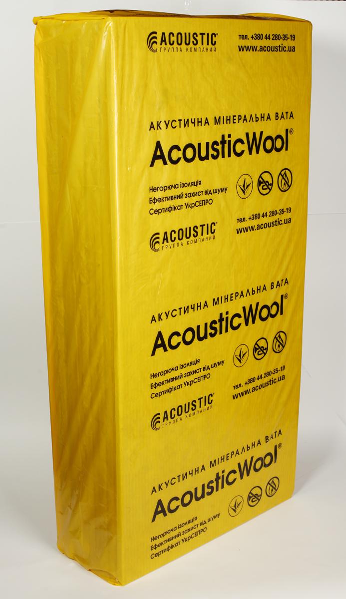 Вата акустическая AcousticWool Eco 1000 1000х600х50 мм 2,4 м2/уп.