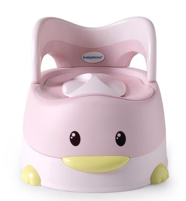 Горшок Утенок с полиуретановым кольцом Babyhood BH-114PU Розовый (29397307)
