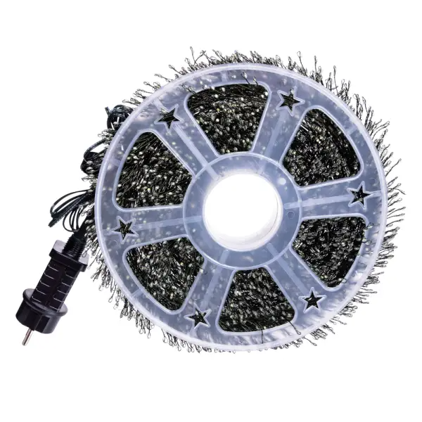 Гірлянда-нитка Роса хвойна лапа 1500 LED 50 мв зелена нитка Білий - фото 6 Гірлянда-нитка Роса хвойна лапа 1500 LED 50 мв зелена нитка Білий - фото 6