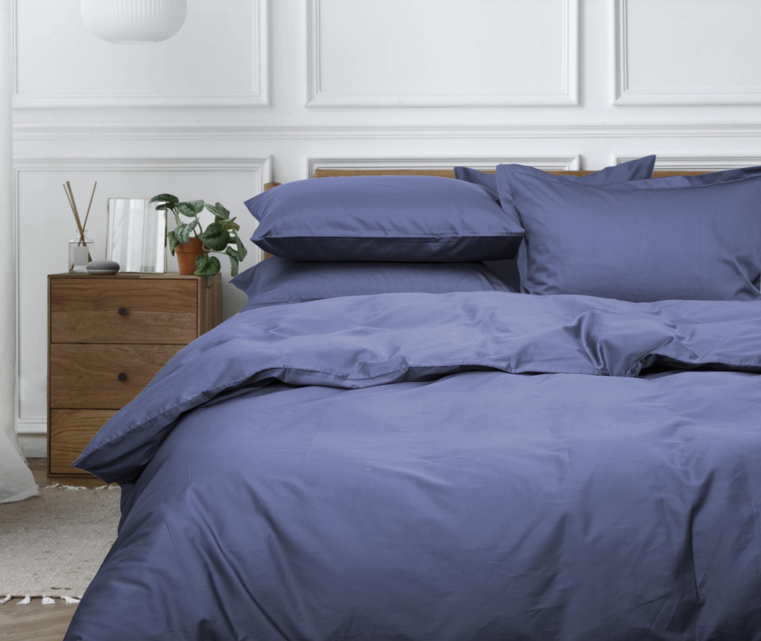 Комплект постельного белья LUXURY LINENS Cecilia 100% египетский хлопок Indigo (2300164)
