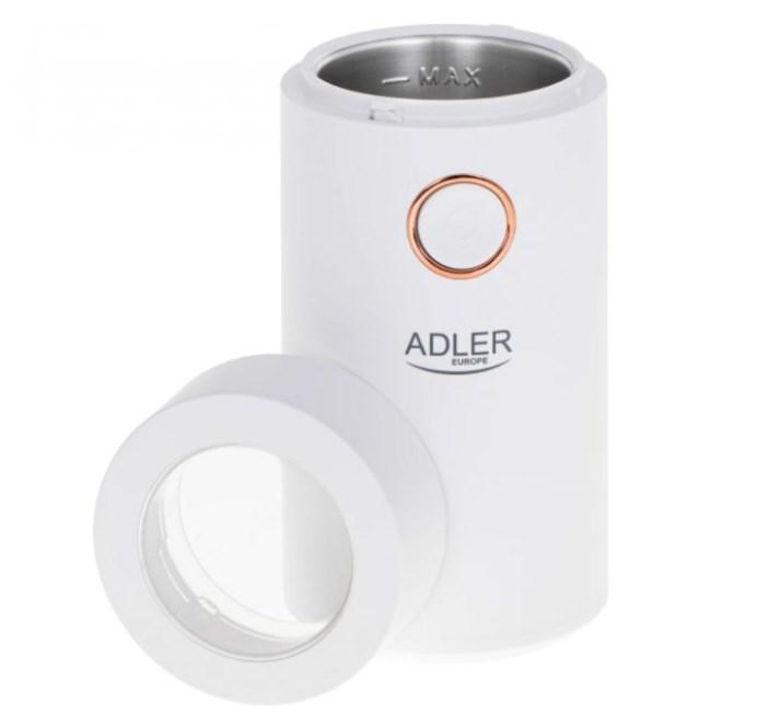 Кофемолка электрическая Adler AD 4446 white gold (iz13075) - фото 5