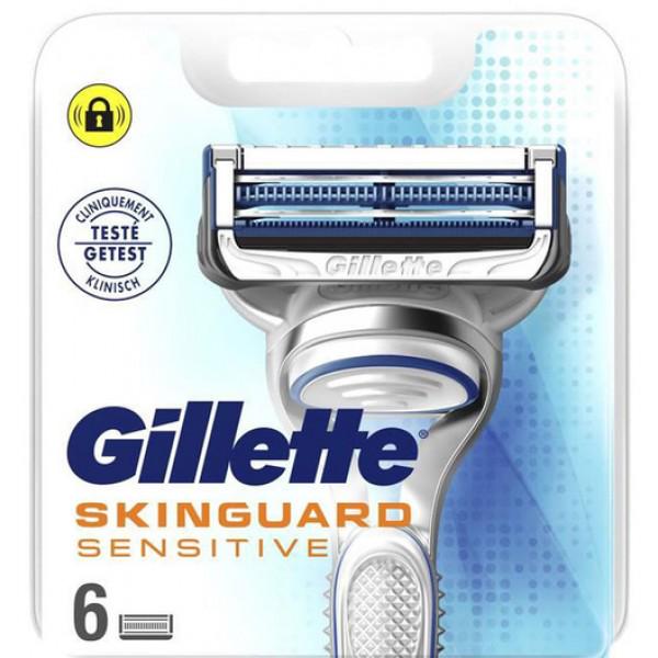 Картриджі змінні GILLETTE Skinguard Sensitive 6 шт. - фото 1