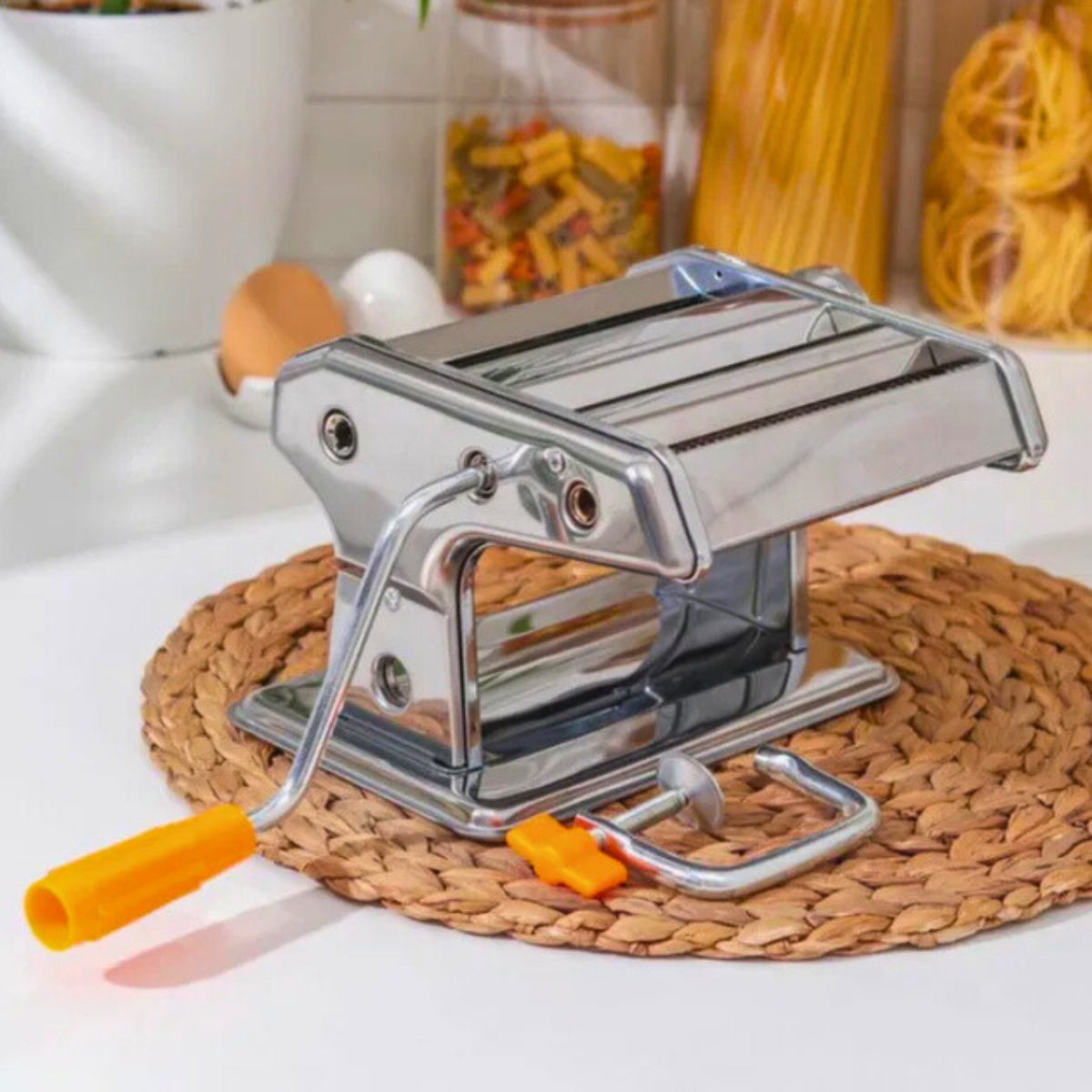 Машинка для приготування локшини Empire механічна з функцією розкачування тіста з нержавіючої сталі (LPT-7630) - фото 4 Машинка для приготування локшини Empire механічна з функцією розкачування тіста з нержавіючої сталі (LPT-7630) - фото 4