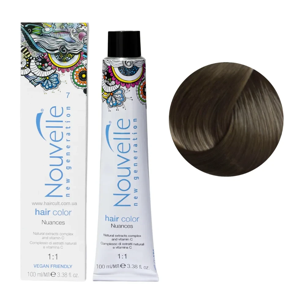 Краска для волос Nouvelle Hair Color 7 Средне-русый 100 мл Краска для волос Nouvelle Hair Color 7 Средне-русый 100 мл