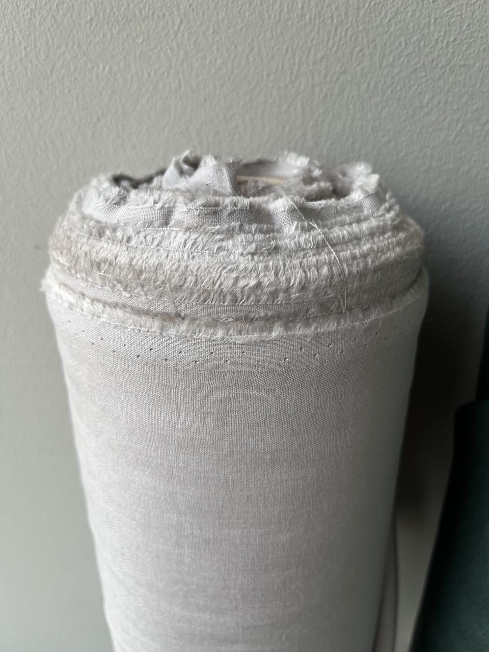 Ткань LINEN PLUS 56% лен 44% вискоза 143 см 530 Светло-серый - фото 4