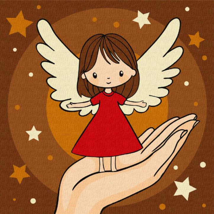 Набір для розпису по номерах для дітей Ideyka Долоня дива КНО1193 25х25 см (MTT-196092)