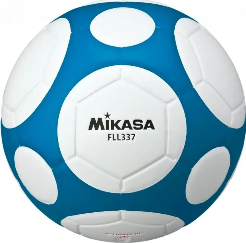 Футзальный мяч Mikasa FLL337-WB р. 4 Голубо-белый (47505)