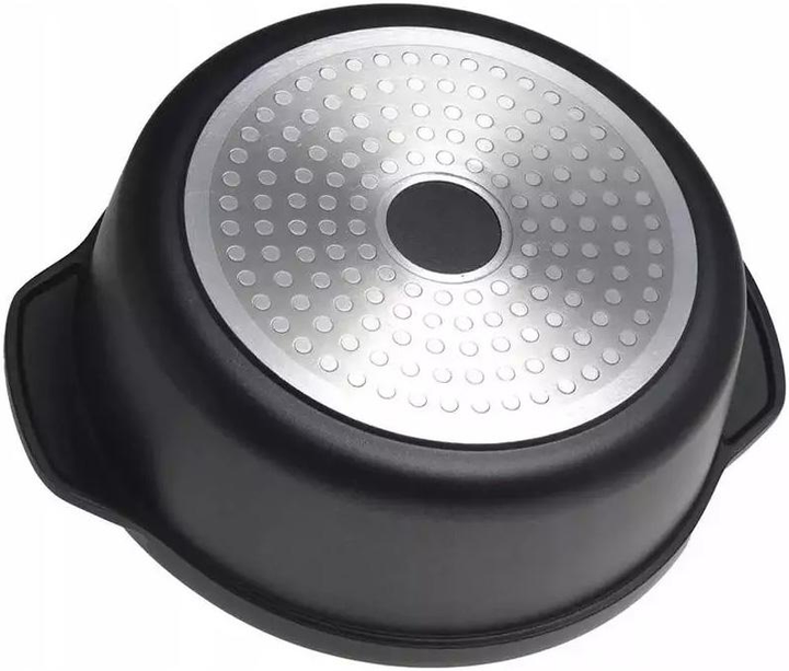 Кастрюля-гриль двойная с антипригарным покрытием Kamille КМ-4219 из литого алюминия 2,5 л Черный мрамор (150-84-4219) - фото 3 Кастрюля-гриль двойная с антипригарным покрытием Kamille КМ-4219 из литого алюминия 2,5 л Черный мрамор (150-84-4219) - фото 3