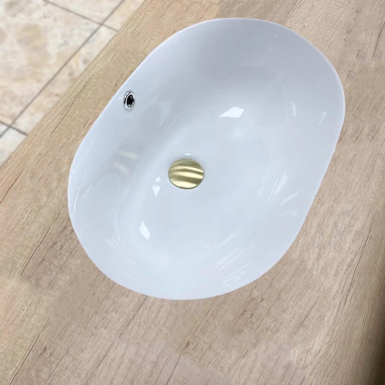 Раковина врізна VBI Mirandola овальна 385x570 мм Білий (RM-VBI-018007)