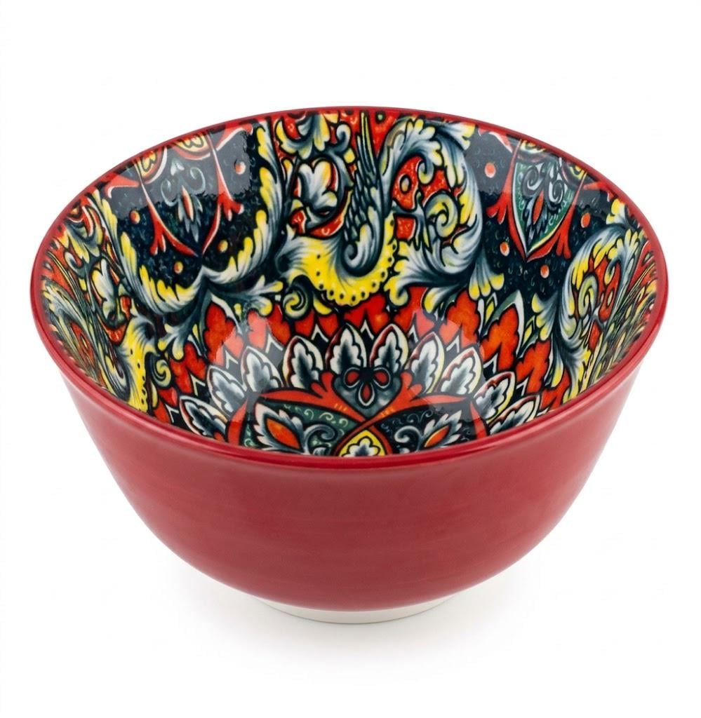 Салатник Olens Рисованный 300 мл Красный (8030-460)