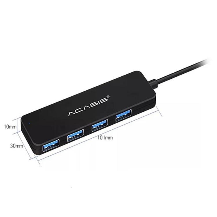 USB-хаб внешний Acasis AB3-L42 на 4 порта USB 3.0 без дополнительного питания Черный (2208) - фото 2