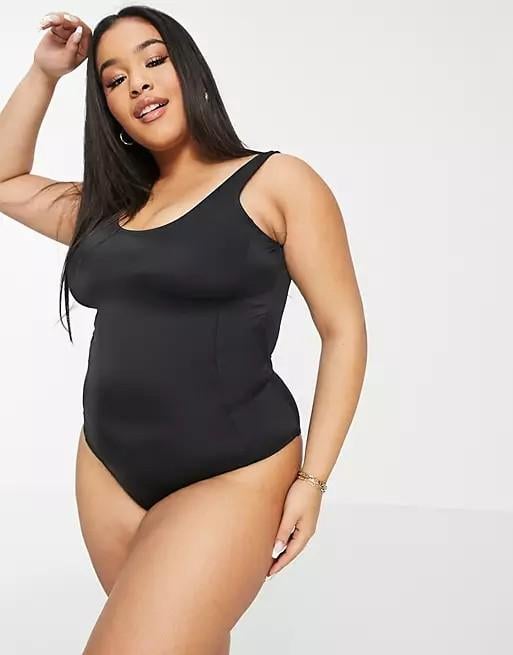 Суцільний купальник Asos 10095 р. 48 XL Чорний